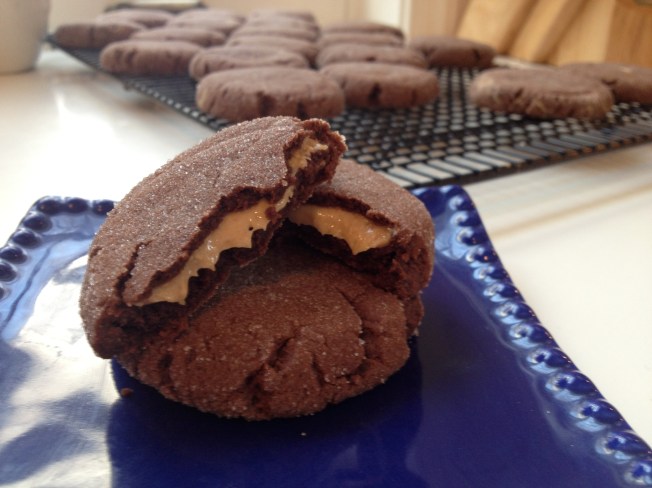 Chocolate Peanut Butter Surprise Cookies
