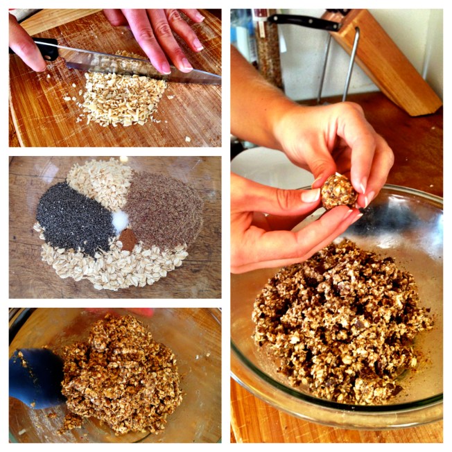 Almond Butter Oatmeal Balls / www.sarasfavoritethings.wordpress.com