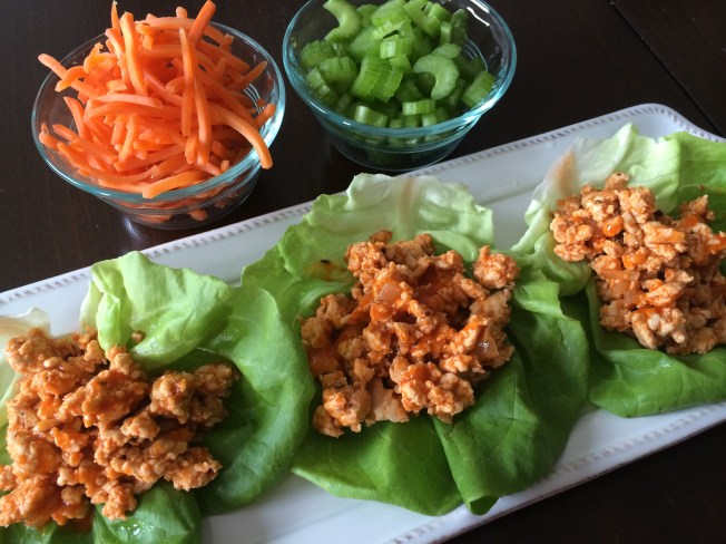 Buffalo Turkey Lettuce Wraps
